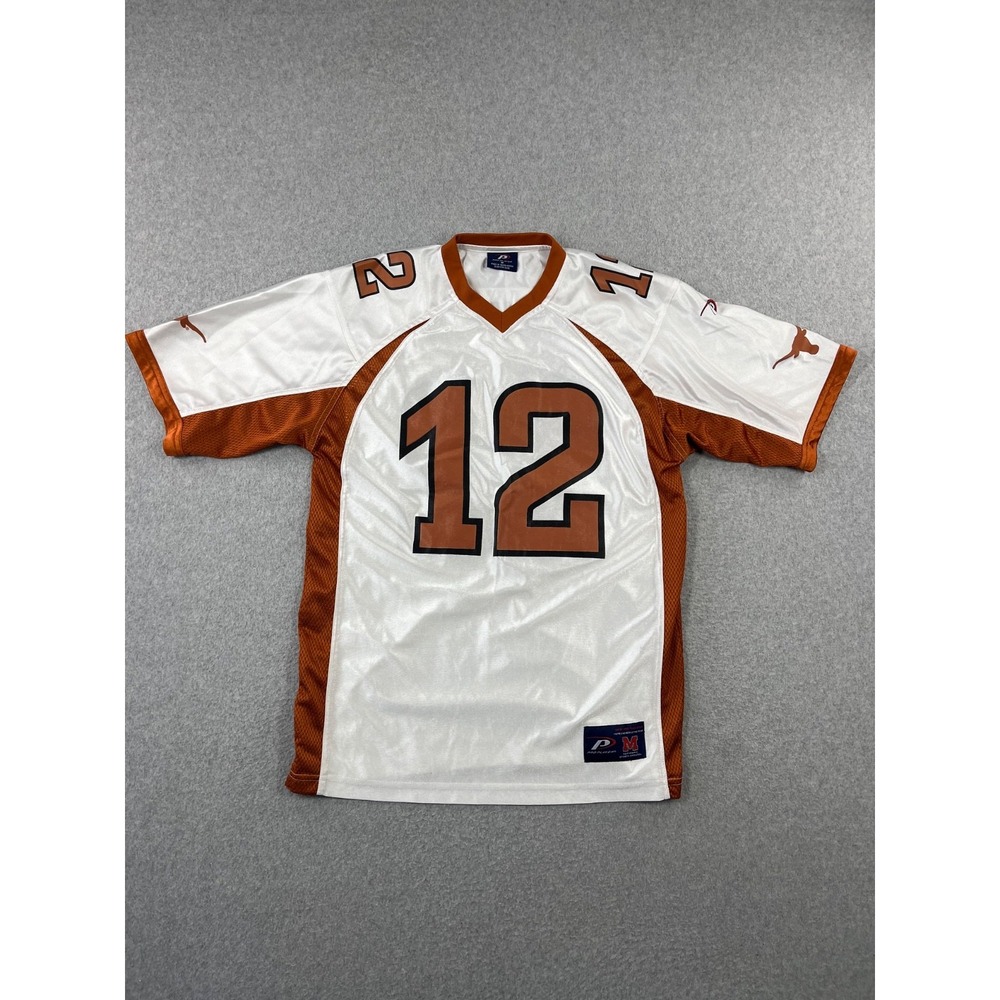 Vintage Texas Longhorns Football Jersey Mens M White Y2k 90s Pro Player